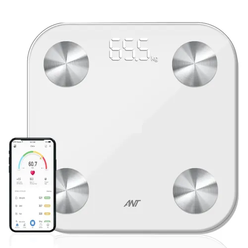 Image of ANT Alpha Smart Scale for Body Weight, App Enabled Digital Bathroom Scale, BMI Weighing Scale, Bluetooth Body Fat Scale,