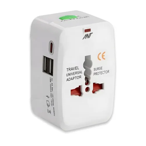 Image of Ant Amigo 201 Universal Travel Adapter with 3 Type-C & 2 USB Ports, Worldwide All-in-One International Plug Adapter for 