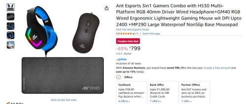 Image of Ant Esports 3in1 Gamers Combo 