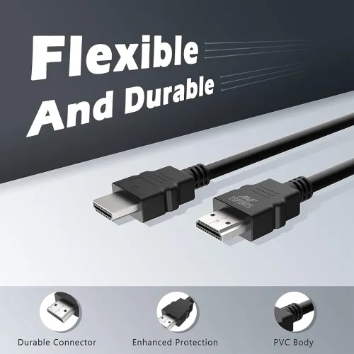 Image of Ant Esports AEH0105 HDMI Cable 4K High-Speed HDMI Cord 18Gbps with Ethernet Support 4K 60Hz Compatible with Windows,Appl