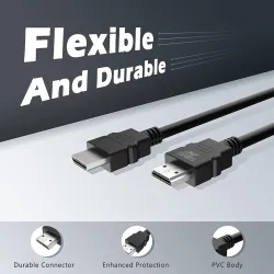 Ant Esports AEH0105 HDMI Cable 4K High-Speed HDMI Cord 18Gbps with Ethernet Support 4K 60Hz Compatible with Windows,Appl