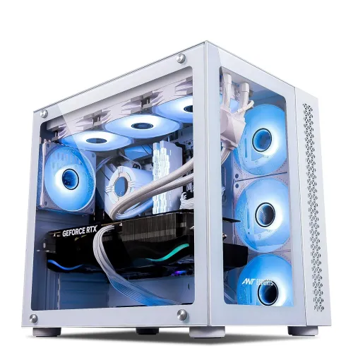 Image of Ant Esports Crystal Mini-Tower Gaming Case