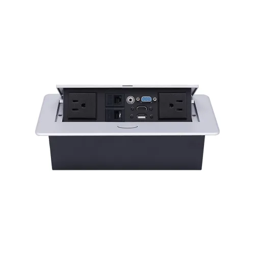 Image of Ant Esports Desktop Socket AEMDS412 Table Pop Up Outlet Pop-up Strip Center countertop Socket Recessed