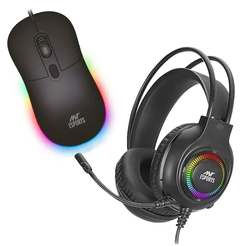 Image of Ant Esports Gaming Headset + RGB Gaming Mouse Combo