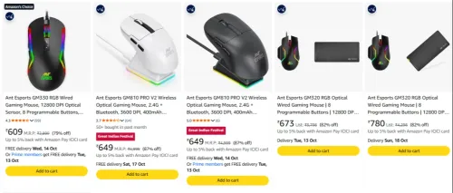Image of Ant Esports Gaming Mouse upto 87% Discount