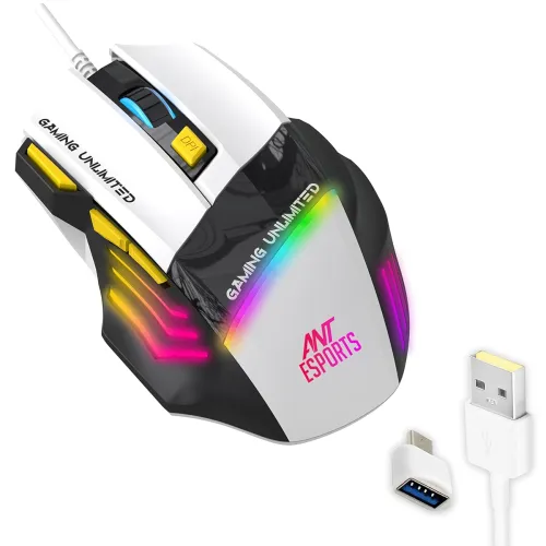 Image of Ant Esports GM100 V2 Optical Gaming Mouse 7 Button Wired USB