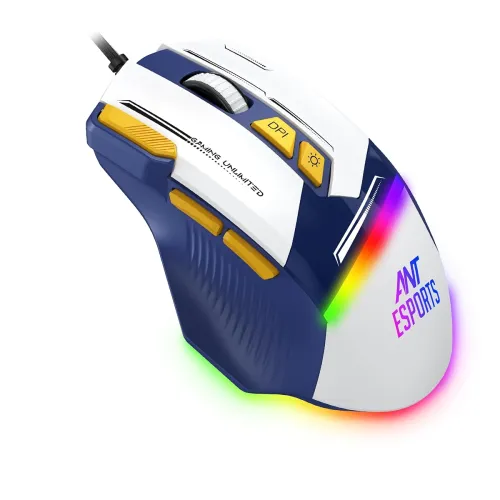 Image of Ant Esports GM333 RGB Wired Gaming Mouse (12800 DPI, Huano Switches)