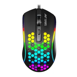 Ant Esports GM80 V2 Wired Gaming Mouse with RGB Lighting, Up to 3600 DPI