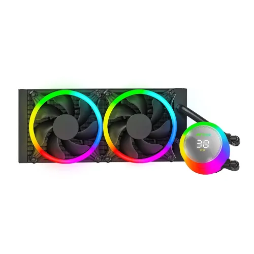 Image of Ant Esports ICE Chroma 240 ARGB AIO Liquid CPU Cooler with LCD Temperature Display