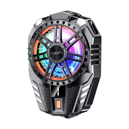 Image of Ant ICE10 Phone Cooler for Gaming, Universal Phone Cooling Fan with 3 Speed Cooling Modes, RGB Fan, Ultra Quiet LED Temp