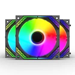 Ant Esports Infinity Flow 3 in 1 120mm ARGB Case Fan Kit with ARGB Infinity Mirror Design and Daisychainable Connections