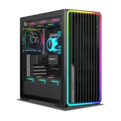 Ant Esports Mesh X 360 Mid-Tower Computer Case/Gaming Cabinet - Black | Pre-Installed 4 ARGB Fans