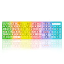 Ant Esports MK1720 Pro Wired Transparent Gaming Keyboard | 104 Keys Membrane Keyboard