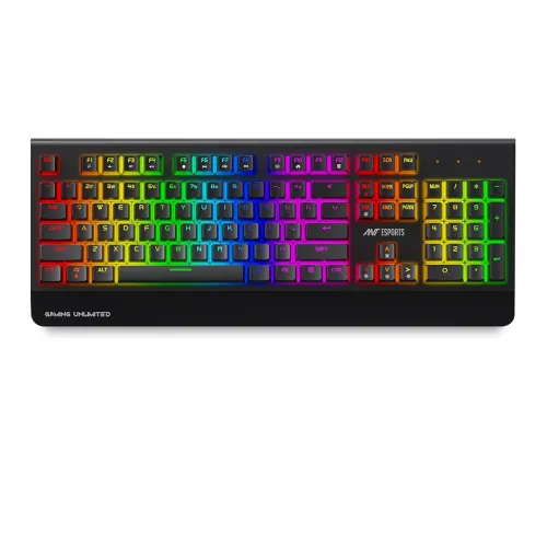 Image of Ant Esports MK4000 RGB LED Backlit Aluminium Base Wired Mechanical Gaming Keyboard 104 Keys Mechanical Keyboard, Hot Swa