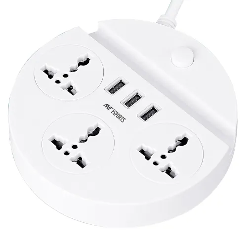 Image of Ant Esports PS330 Power Strips with 3 Universal Socket