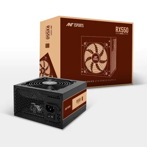 Image of Ant Esports RX550 550 Watt 80 Plus Bronze Certified Power Supply/PSU for PC