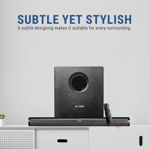 Image of Ant Esports SBW80 Pro 80W Soundbar + Subwoofer (BT 5.1, AUX, USB, FM) 