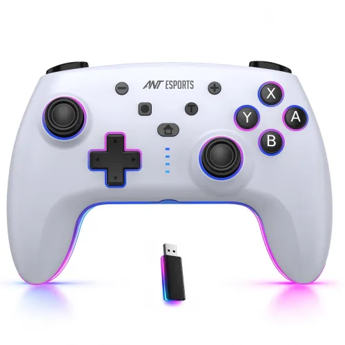 Image of Ant Esports Supernova Lite White Wireless Gaming Controller for Android