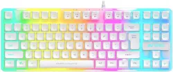 Ant Esports MK700 V2 TKL Wired Gaming Keyboard -White Wired USB Standard Gaming Keyboard Compatible with Laptop, Desktop (Mercury)
