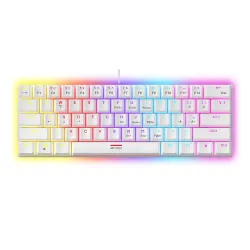 Ant Esports MK1200 Mini 60% Wired Mechanical Gaming Keyboard – Red Switch, Rainbow Backlit, 61 Keys, Anti-Ghosting, USB,