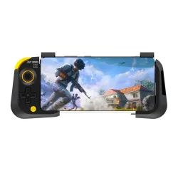 Ant Esports MG15 Super Cube Wireless Game Controller with Smartphone Holder, compatible with Android, Easy Connect & Play, Console Game feel – Black Yellow