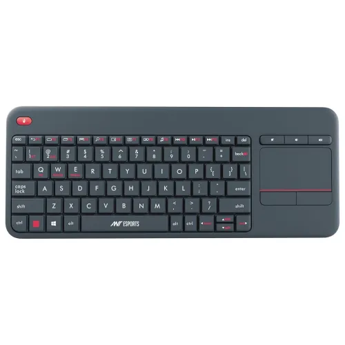 Image of Ant Esports WK100 2in1 Wireless /Bluetooth Keyboard with Built In Touchpad-Wireless TV Keyboard with Multi-Touch Big Siz
