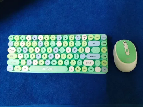 Image of Ant Esports WKM33 Wireless Laptop-size Multi-device Keyboard Compatible with Desktop, Laptop, Mac Colourful.