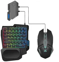 Ant Esports MG401 Wired USB, Bluetooth Handheld Gaming Keyboard Compatible with Laptop (Black)