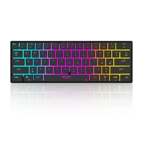 Image of Ant Esports MK1500 RGB BT Keyboard – 60% Mini (Black)