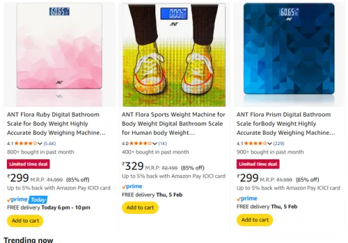 Image of ANT Flora Ruby Digital Scale @ Flat 85% OFF