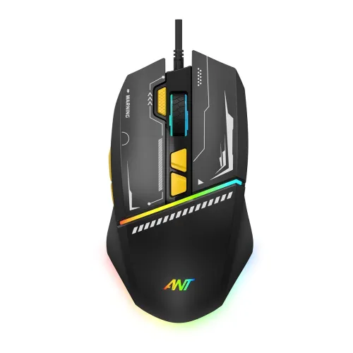 Image of Ant Ghost 50 RGB Gaming Mouse with12800 DPI Wired Optical Gamer Mouse 