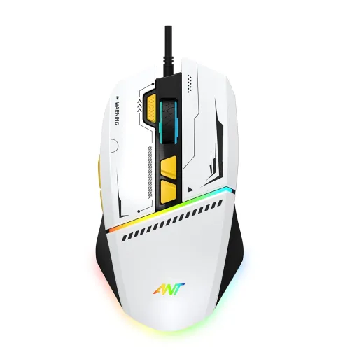 Image of Ant Ghost 50 RGB Gaming Mouse with12800 DPI Wired Optical Gamer Mouse with 8 Programmable Buttons & Software Support DIY