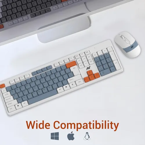Image of Ant Master 30 Pro Wireless Combo Keyboard & Mouse Set |104-Key Membrane Keyboard | Adjustable DPI Upto 1600 Mouse |