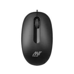 Ant Value OM120 Wired Optical Mouse, 1000 DPI, 3ft Cable, Easy and Accurate Scroll Button, Optical Sensor Computer Mouse, Left and Right-Hand Use for Laptop, PC, Mac Notebook and Linux-Matte...