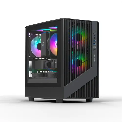 Image of Ant Esports 120 Air Mini M-ATX Gaming Cabinet with 3 RGB Fans