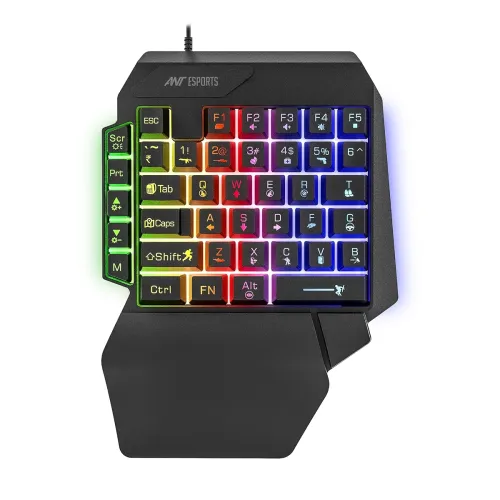 Image of Ant Esports MK1001 V2 One Hand Wired Gaming Keyboard