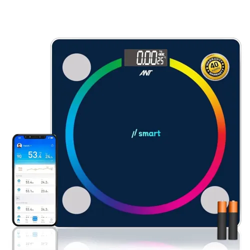 Image of ANT Flora Supreme Smart Scale Bioelectrical Digital Body Weight Machine for Home with Bluetooth App | BMI, BMR Analyzer 