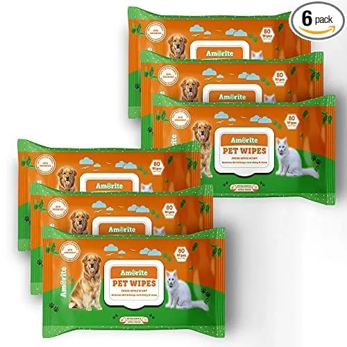 Image of Anti-Bacterial Pet Wipes * pack of 6