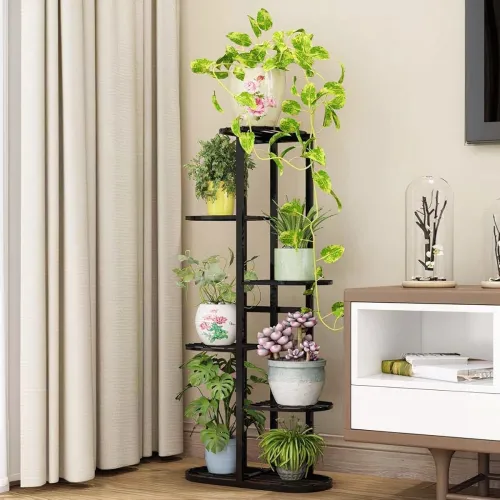 Image of Anti Rust Metal Plant Stand for balcony for outdoor & Indoor plants