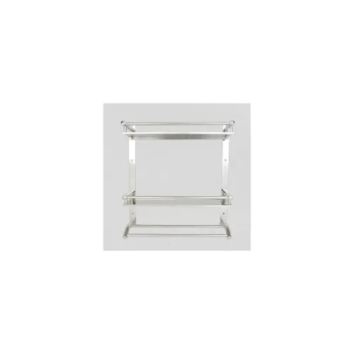 Image of Anti Rust Stainless Steel Multipurpose Dual Bathroom Shelf