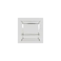 Anti Rust Stainless Steel Multipurpose Dual Bathroom Shelf