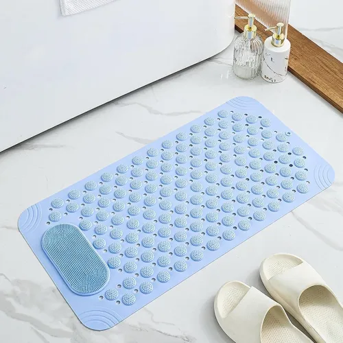 Image of Door mat Bathroom mats Anti Slip for Entrance Floor Foot Skid Bathtub Bath Shower Suction Cups