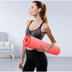 Anti-Slip Red Yoga Mat for Workout