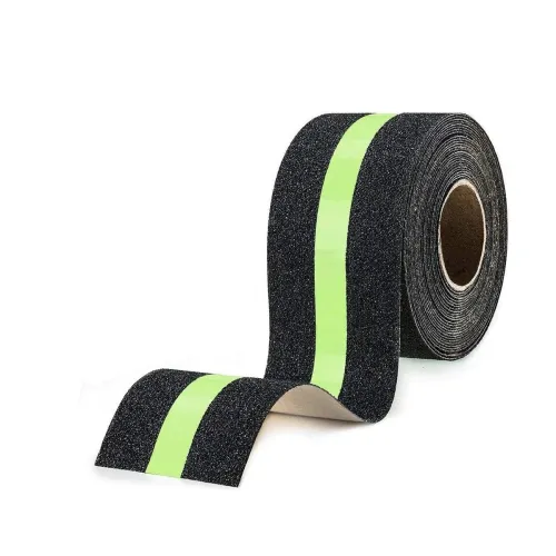 Image of Anti Slip Tape for Stairs with Glow in Dark Center Stripe