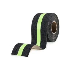 Anti Slip Tape for Stairs with Glow in Dark Center Stripe