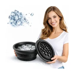 ANTIL’S Silicone Ice Face Bowl with Built-in Ice Tray Ice Bath Tub for Skin