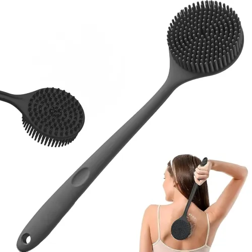 Image of ANTIL'S Soft Silicone Back Scrubber with Long Handle for Shower