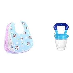 ANTILS 3pcs Waterproof Baby Bib Combo Pack