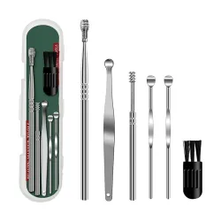 ANTIL'S Reusable Ear Wax Cleaner Kit – 6-Piece Ear Cleaning Tool Set with Storage Box, Ear Curette, and Spring Ear Buds Cleaner for Safe & Effective Ear Wax Removal