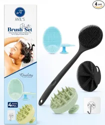 ANTILS Soft Silicone Bath Brush Set